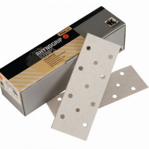 Indasa Plusline Rhynogrip Velcro Abrasive Strips 11 Holes P40