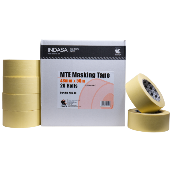 T50 Indasa MTE Masking Tape - 48mm x 50metres - Box of 20