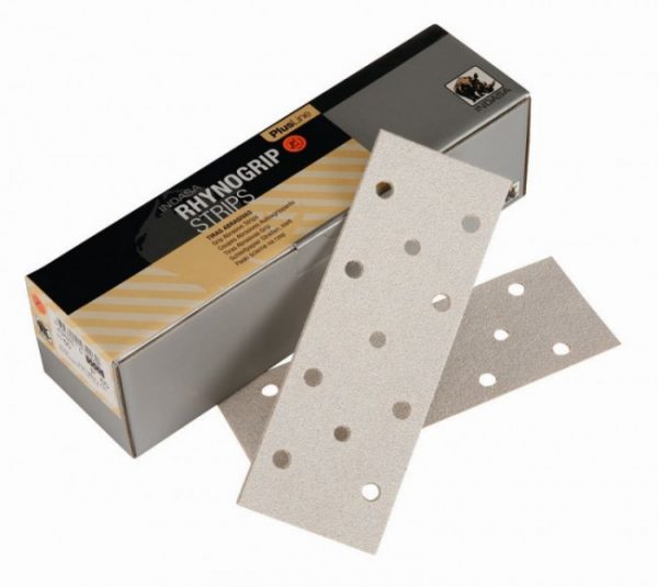 Indasa Plusline Ryhnogrip Velcro Abrasive Strips 11 hole P80