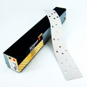Indasa Abrasive Strip - Velcro - 70 x 420mm - 23 Holes--180 grit - Box of 50