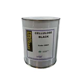 tin of black cellulose