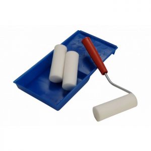 Fast Mover 100MM Paint Roller & Tray with 3 Rollers