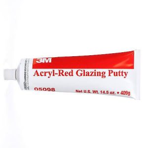 tube of red glazing putty