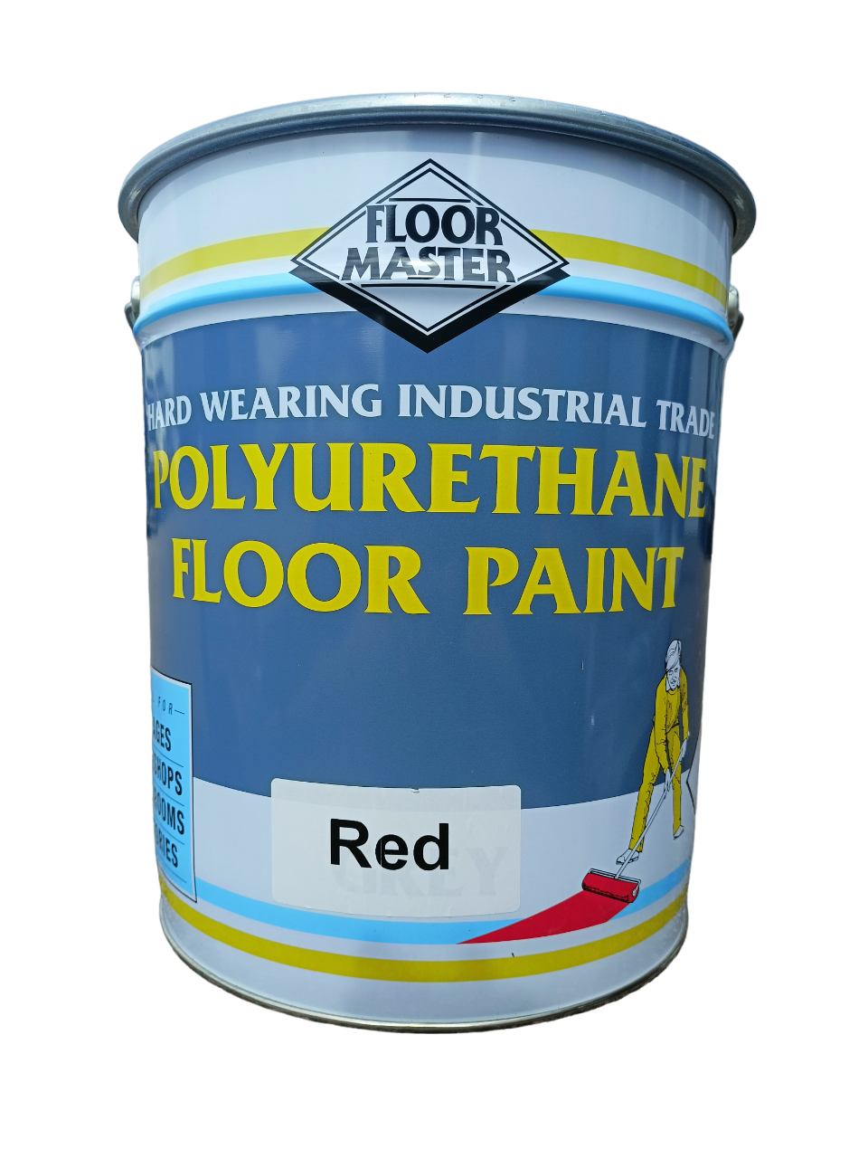 Floor Master Heavy Duty Polyurethane Floor Paint Red 20Ltr « QPaints ...