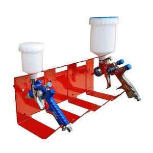 spray gun holder on the wall