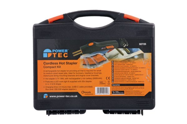Power-TEC 92725 Cordless Hot Stapler Compact Kit - Image 2